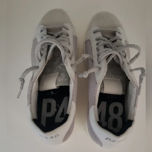 New P448 Thea Low Top Platform Sneakers - Picture 5 of 11